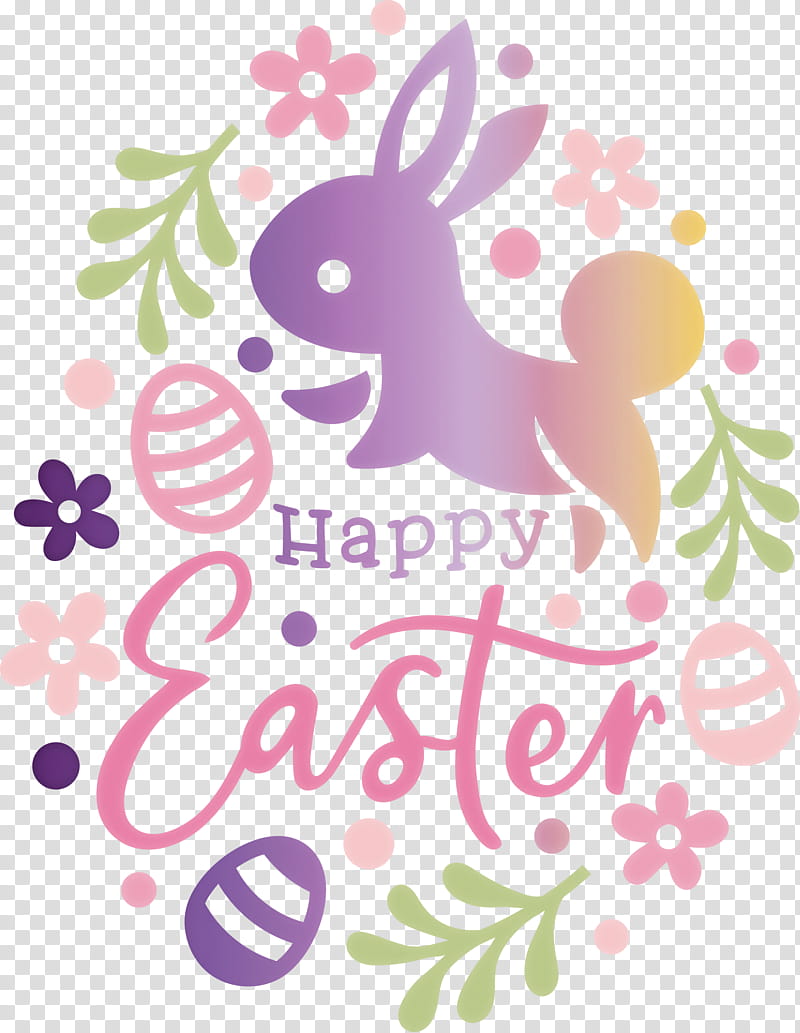 Happy Easter, Pink, Easter Bunny, Rabbit transparent background PNG clipart