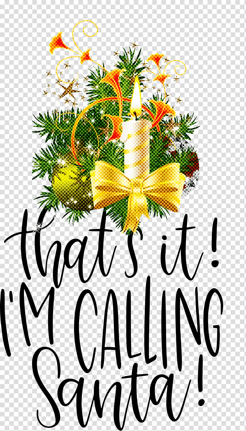 Calling Santa Santa Christmas, Christmas , Black, Floral Design, Highdefinition Video, Say Ehoh Teletubbies Opening Theme, Black Screen Of Death transparent background PNG clipart