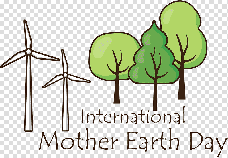 International Mother Earth Day Earth Day, Flower, Cartoon, Renewable Energy, Logo, Text, Plant Stem transparent background PNG clipart