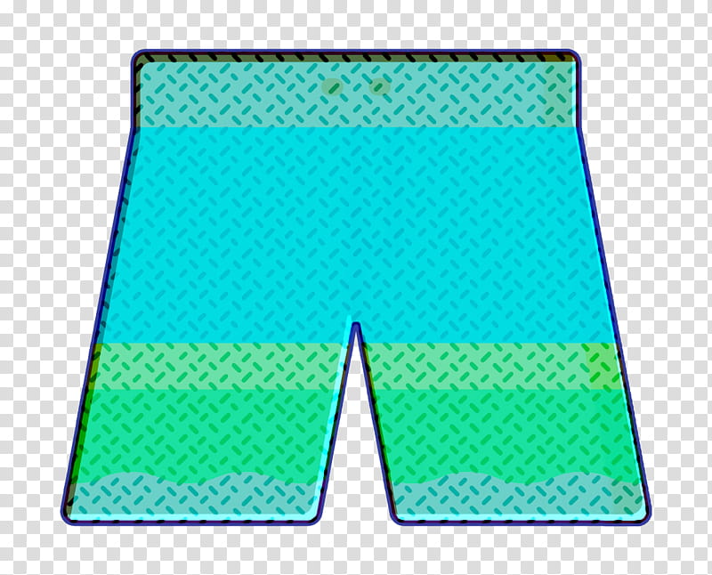 Surf icon Shorts icon Short icon, Green, Aqua, Blue, Turquoise, Active Shorts, Sportswear, Trunks transparent background PNG clipart