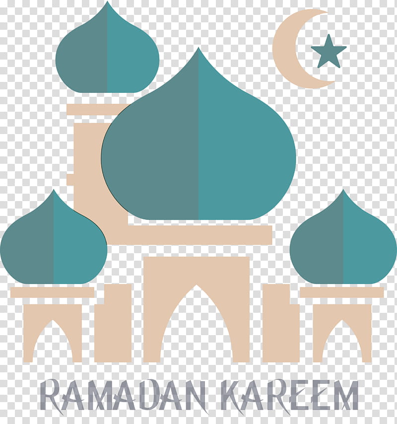 Ramadan Mubarak Ramadan Kareem, Logo, Turquoise, Aqua, Water transparent background PNG clipart