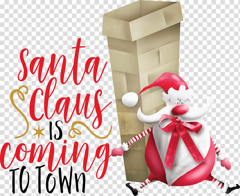 Santa Claus is coming Santa Claus Christmas, Christmas , Christmas Day, Christmas Ornament, Gift, Christmas Ornament Gift, Black transparent background PNG clipart