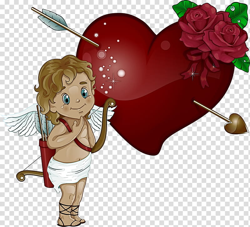 Valentine's day, Cartoon, Cupid, Heart, Angel, Valentines Day, Love transparent background PNG clipart