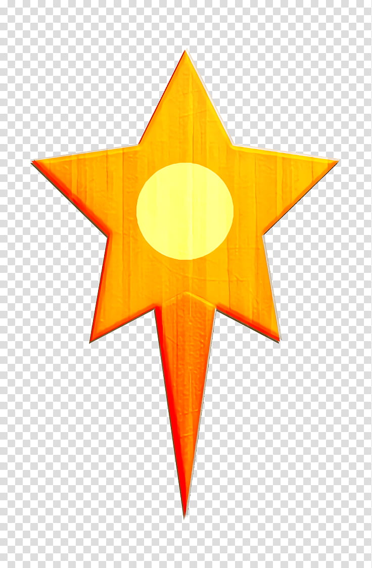 Navigation Map icon Star icon Place icon, Orange, Yellow, Symbol, Astronomical Object, Symmetry transparent background PNG clipart
