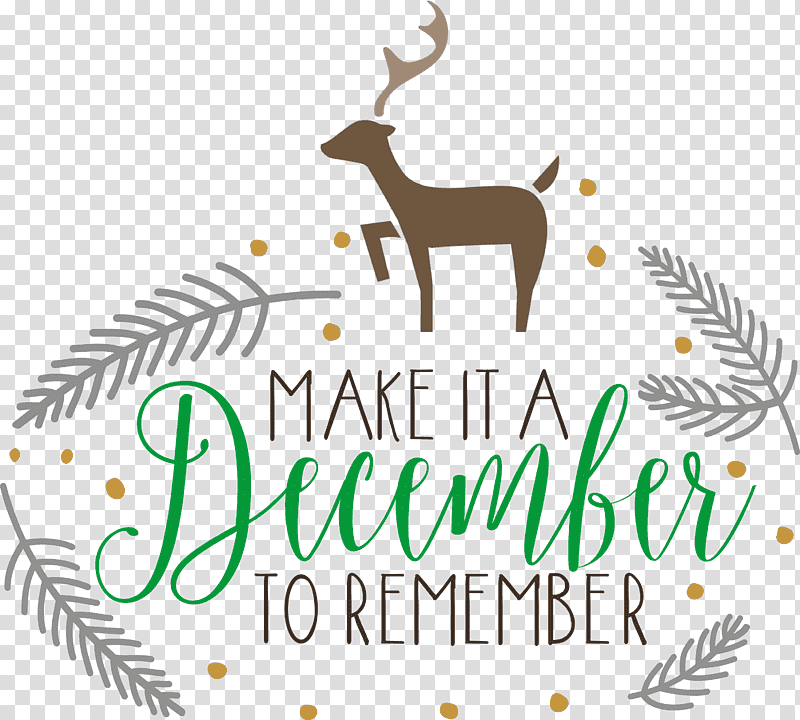 Make It A December December Winter, Winter
, Reindeer, Iphone 6s, Quotation, Saying, Logo transparent background PNG clipart