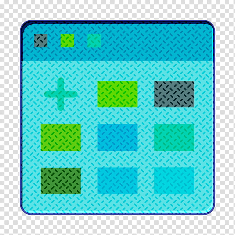User Interface Vol 3 icon Add icon Wordpress icon, Aqua, Green, Turquoise, Teal, Square, Technology, Rectangle transparent background PNG clipart