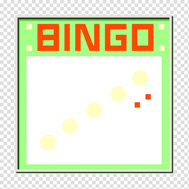 Bingo icon Lotto icon, Green, Text, Yellow, Rectangle, Line, Square, Logo transparent background PNG clipart