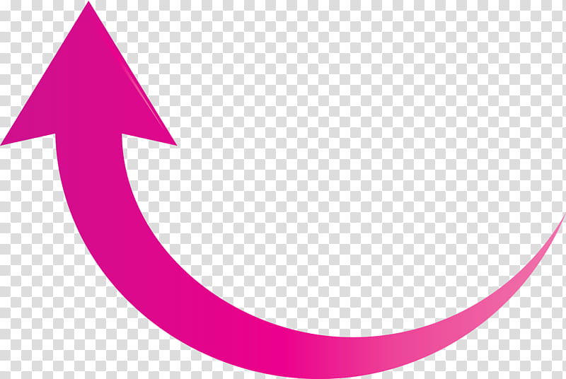 Rising Arrow, Pink, Crescent, Magenta, Symbol, Circle, Logo transparent background PNG clipart