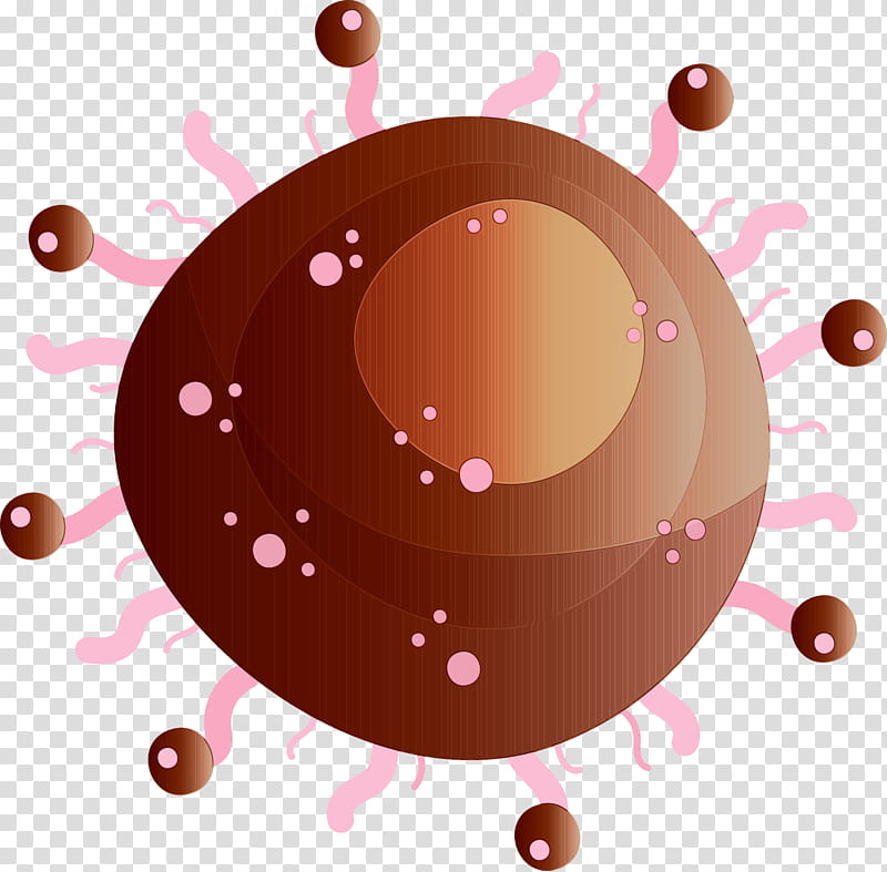 pink brown circle liquid, Coronavirus, COVID, Watercolor, Paint, Wet Ink transparent background PNG clipart
