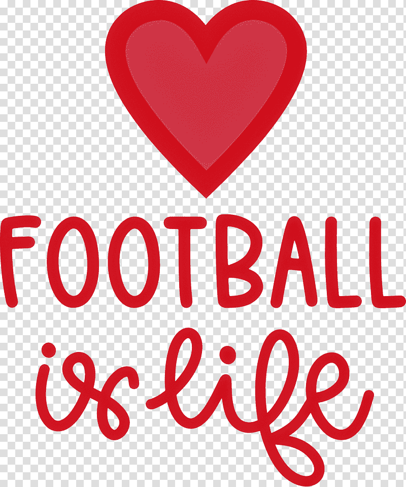Football Is Life Football, Logo, Line, Heart, Meter, Valentines Day, M095 transparent background PNG clipart