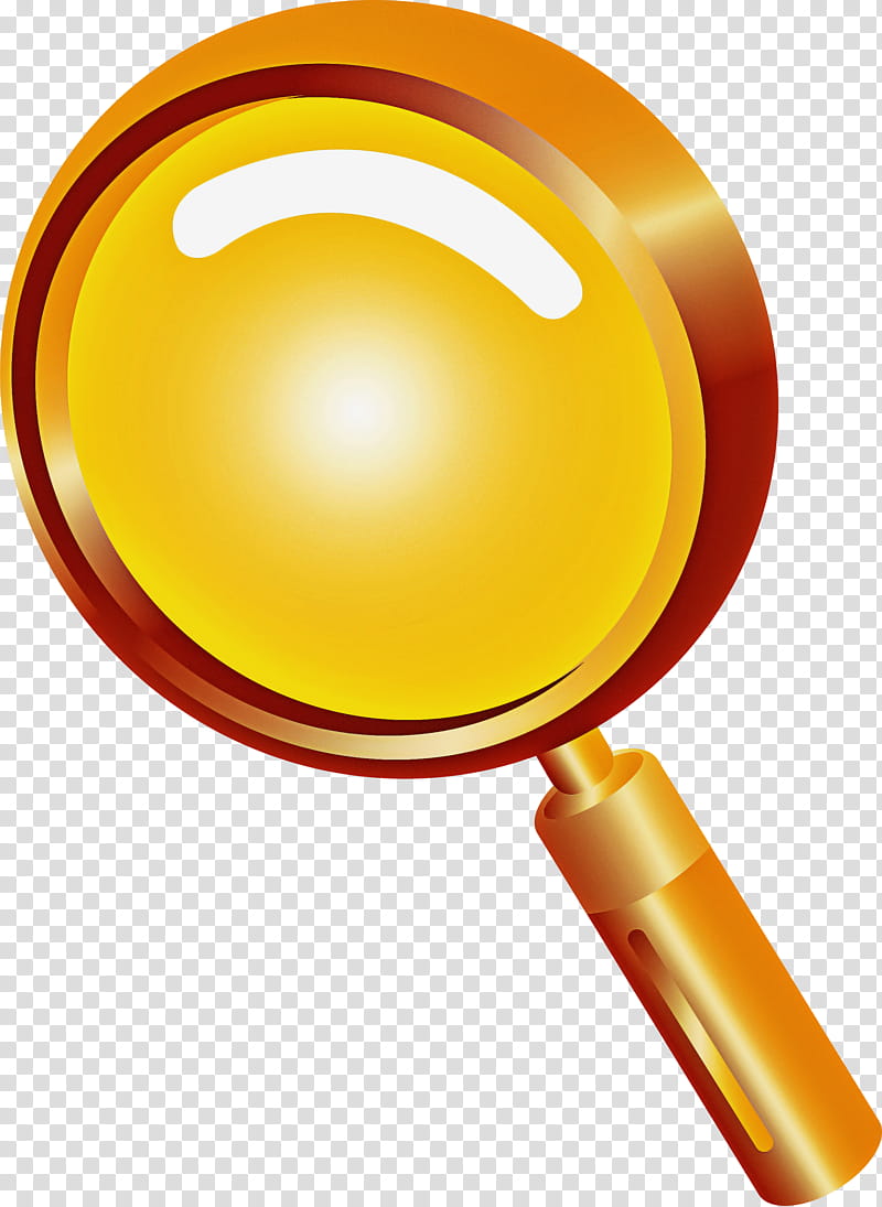 Magnifying glass magnifier, Yellow transparent background PNG clipart