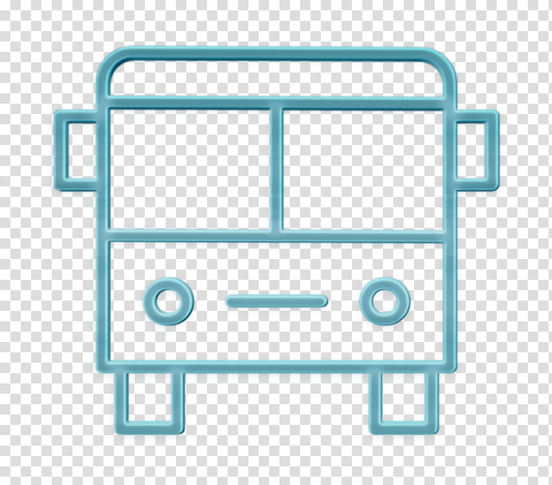 School icon Bus icon, Line transparent background PNG clipart