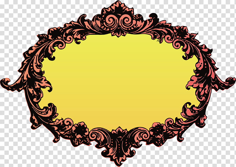 Retro Frame Frame, BORDERS AND FRAMES, Frames, Oval, Ornament, Victorian Oval Mirror, Flower Frame, Drawing transparent background PNG clipart