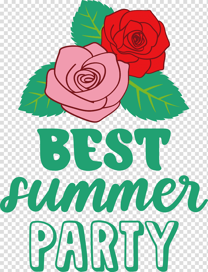 Best Summer Party Summer, Summer
, Floral Design, Garden Roses, Cut Flowers, Rose Family, Logo transparent background PNG clipart