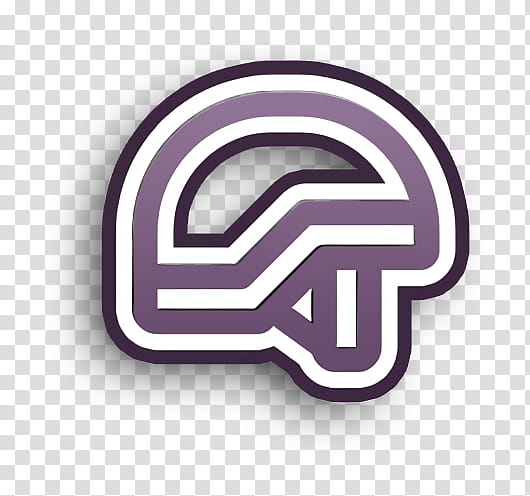 Military Outline icon Helmet icon, Logo, Meter, Purple transparent background PNG clipart
