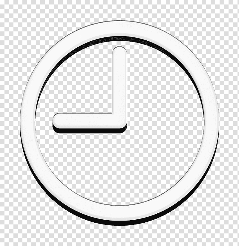 icon IOS7 Set Filled 1 icon Round clock at nine oclock icon, Meter, Line, Number, Mathematics, Geometry transparent background PNG clipart
