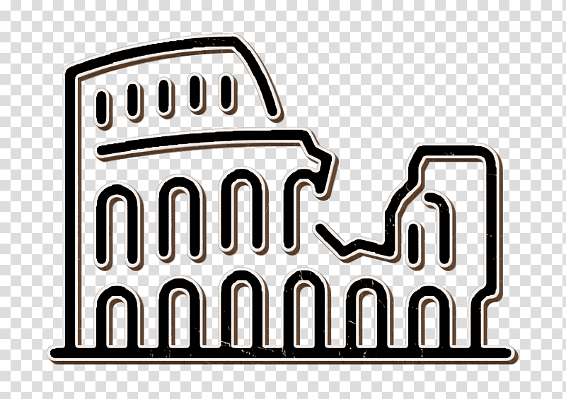 Monuments icon Coliseum icon, Colosseum, New7Wonders Of The World, Seven Wonders Of The Ancient World transparent background PNG clipart