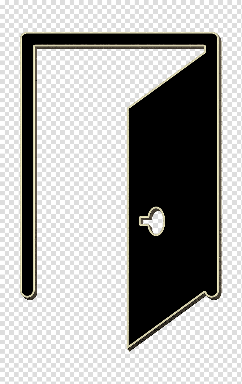 icon Door icon Basic Application icon, Open Door With Border Icon, Arrow, Computer Application, Computer Program, Angle, User Interface transparent background PNG clipart