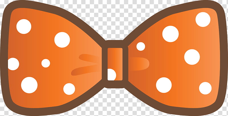 Decoration Ribbon Cute Ribbon, Orange, Bow Tie, Brown, Butterfly, Polka Dot transparent background PNG clipart