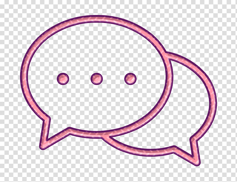 Chat icon Communication icon, Emoticon, Wechat, Emoji, Social Media, Computer Application, Smiley transparent background PNG clipart