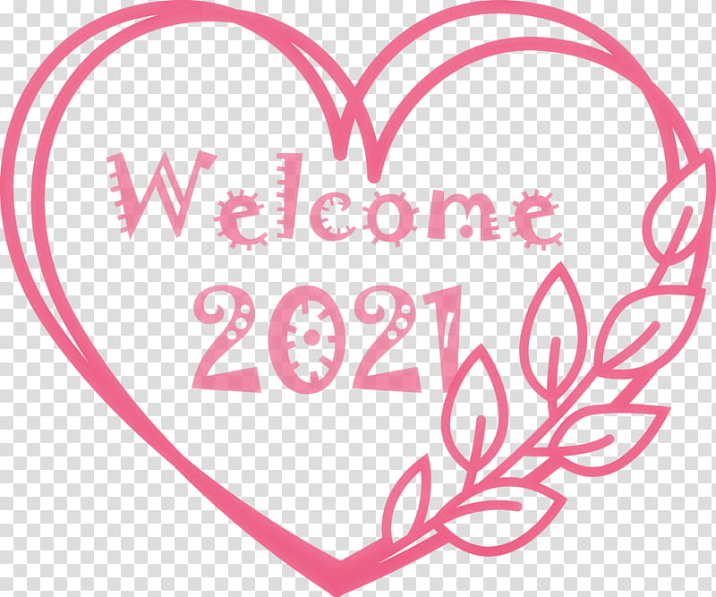 New Year 2021 Welcome, Drawing, Logo, Line Art, Cartoon transparent background PNG clipart