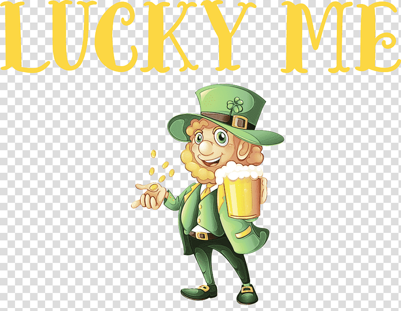 Saint Patrick's Day, Lucky Me, Patricks Day, Watercolor, Paint, Wet Ink, Royaltyfree transparent background PNG clipart