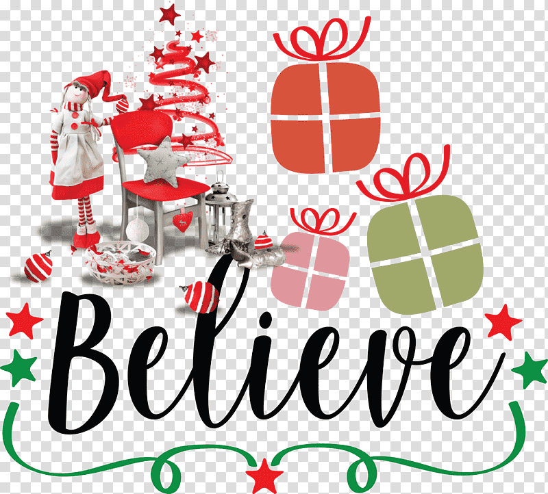 Believe Santa Christmas, Christmas , Christmas Day, Logo, Digital Art, Silhouette transparent background PNG clipart