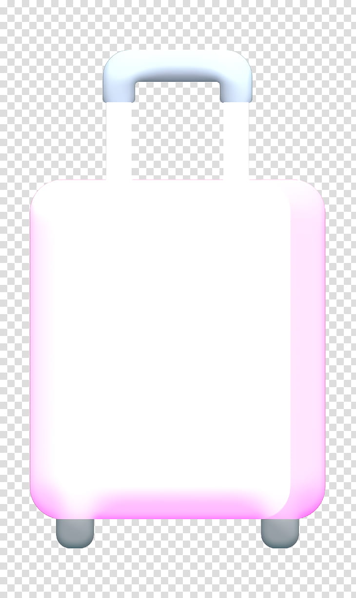 Travel icon Suitcase icon, Pink M, Rectangle, Meter transparent background PNG clipart