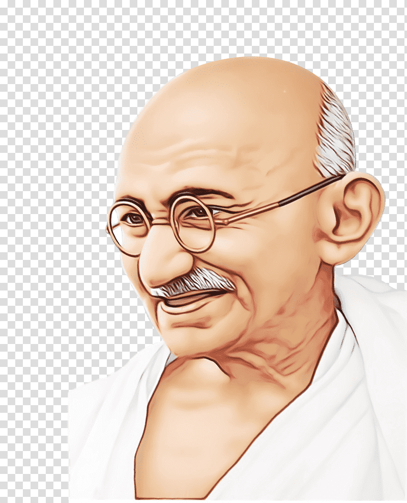 Mahatma Gandhi, Gandhi Jayanti, Watercolor, Paint, Wet Ink, Victers Tv, Knowledge transparent background PNG clipart