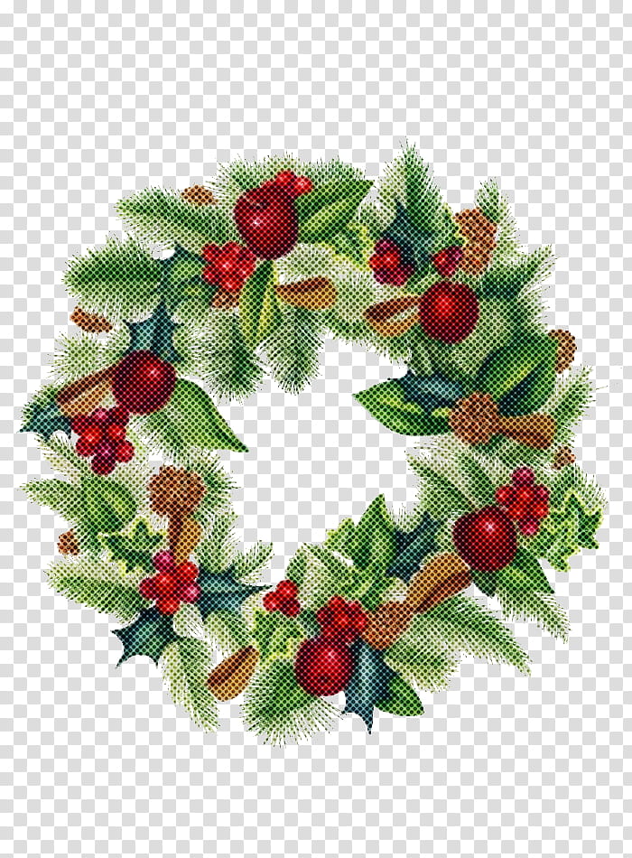 Christmas decoration, Holly, Wreath, Plant, Leaf, Christmas Ornament, Berry, Tree transparent background PNG clipart
