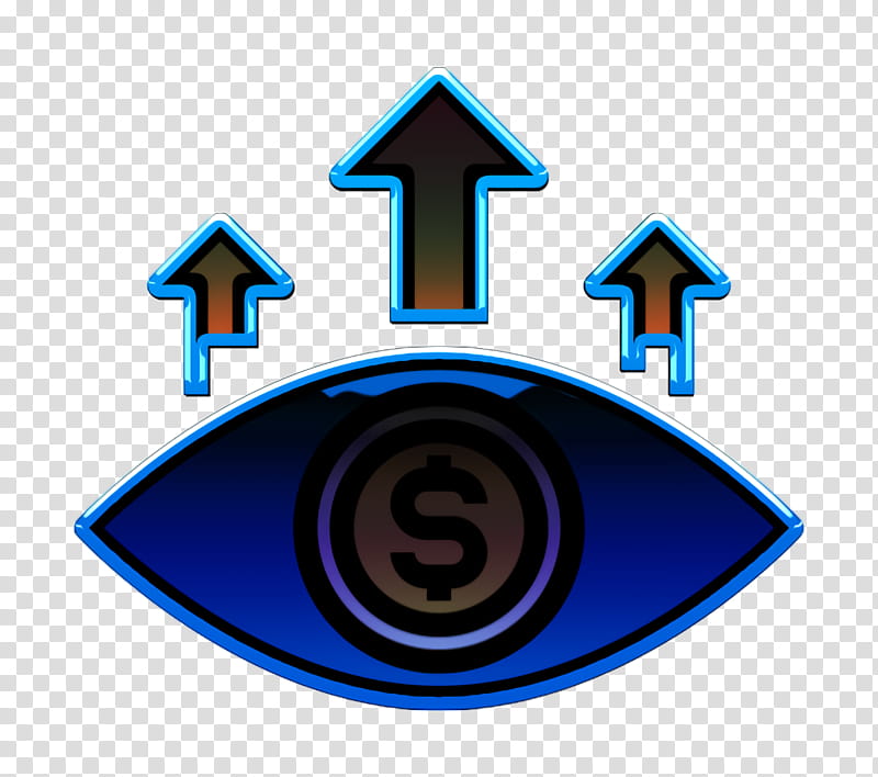 Eye icon Startup icon Focus icon, Symbol, Electric Blue, Logo, Emblem transparent background PNG clipart