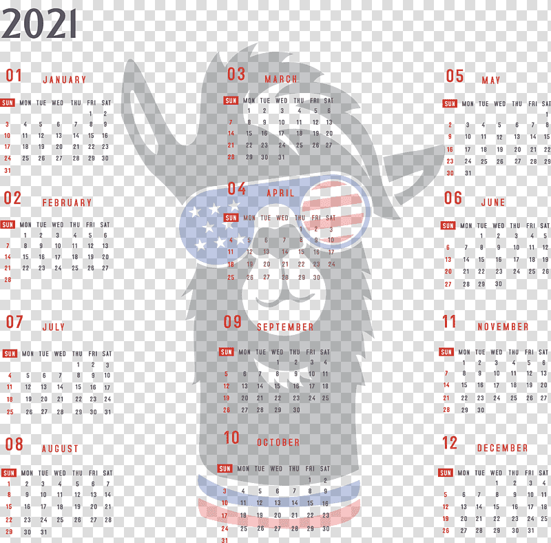 Year 2021 Calendar Printable 2021 Yearly Calendar 2021 Full Year Calendar, Independence Day, Logo, Drawing, Indian Independence Day, Meter transparent background PNG clipart