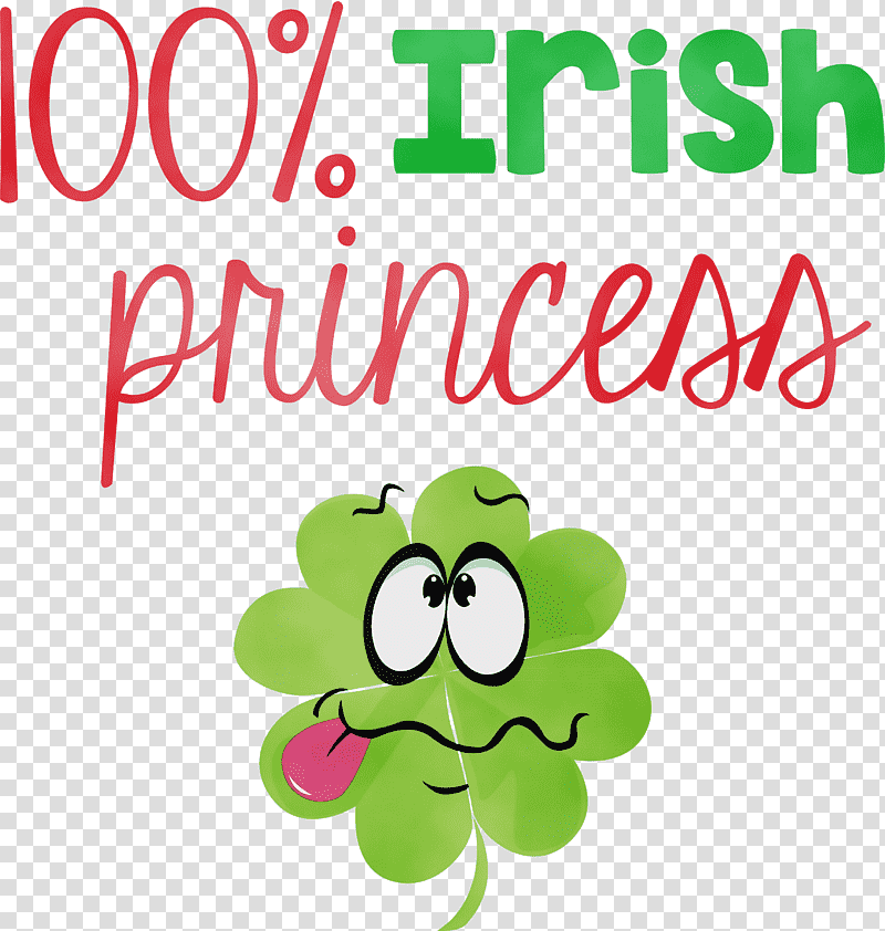 Shamrock, Irish Princess, St Patricks Day, Saint Patrick, Watercolor, Paint, Wet Ink transparent background PNG clipart