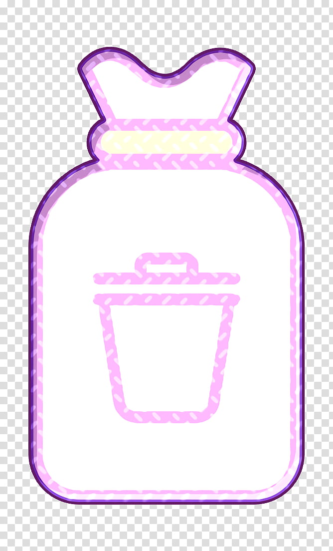 Cleaning icon Rubbish icon Trash icon, Pink, Baby Bottle, Water Bottle transparent background PNG clipart