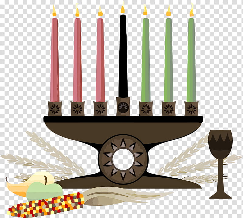 Kwanzaa Happy Kwanzaa, Candle Holder, Holiday, Event, Menorah, Hanukkah transparent background PNG clipart