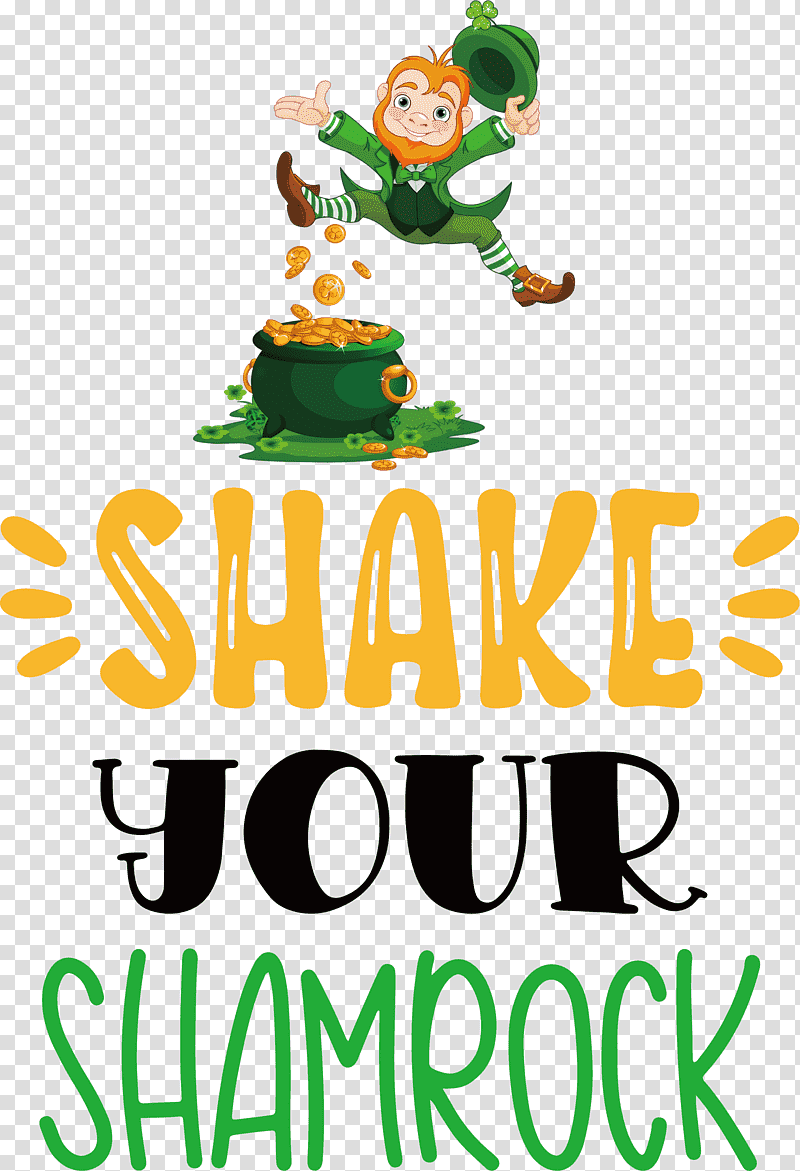 Shake Your Shamrock St Patricks Day Saint Patrick, Logo, Leaf, Meter, Mtree, Line, Happiness transparent background PNG clipart