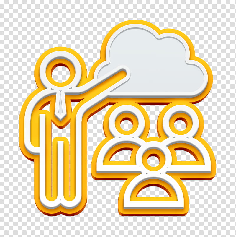 Customer service icon Cloud Service icon, Logo, Yellow, Meter, Line, Area transparent background PNG clipart