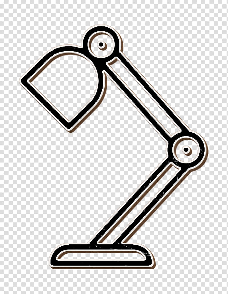 Desk lamp icon Household appliances icon Lamp icon, Angle, Bicycle, Sports Equipment, Car, Triangle, Bathroom, Jewellery transparent background PNG clipart