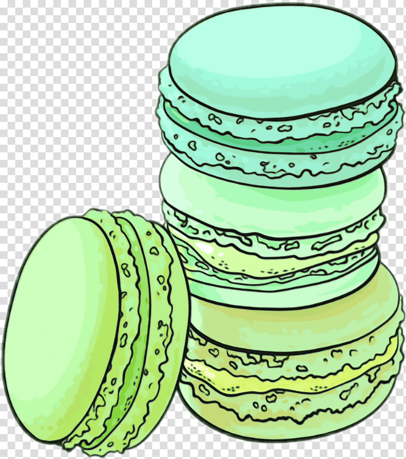 Macaroon Macaron Biscuits Drawing Cake, Watercolor, Paint, Wet Ink, Almond, Dessert, Macaroni transparent background PNG clipart