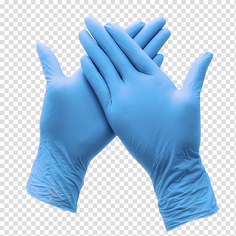 surgical gloves, Blue, Personal Protective Equipment, Hand, Medical Glove, Safety Glove, Turquoise, Finger transparent background PNG clipart
