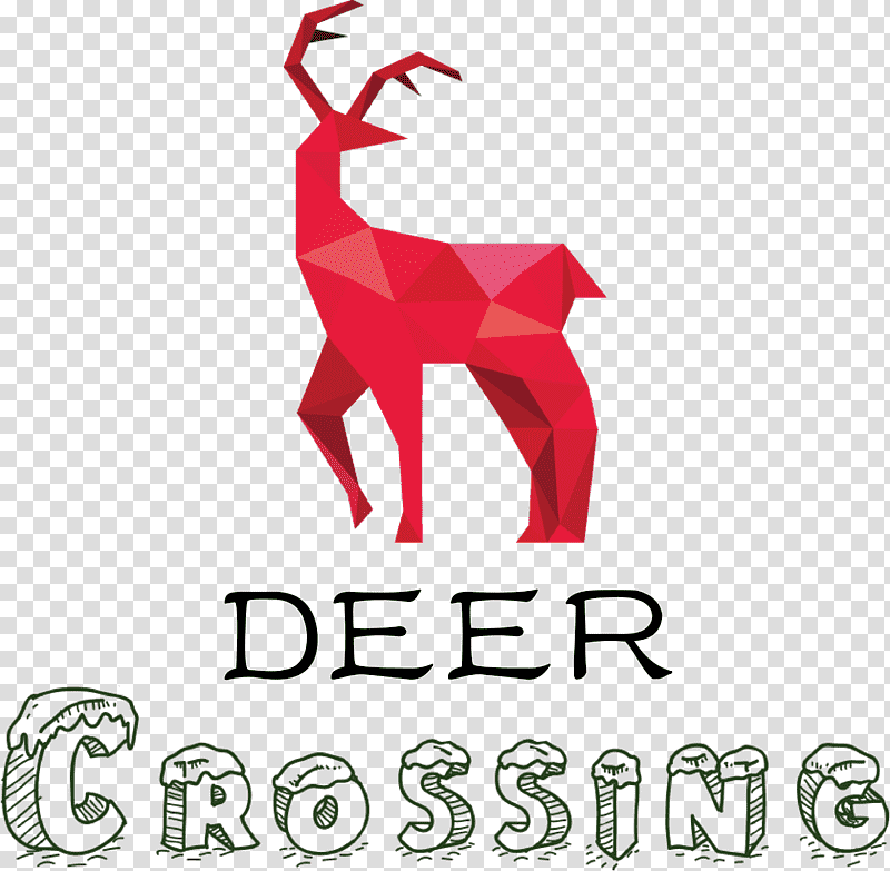 Deer Crossing Deer, Logo, Reindeer, Text transparent background PNG clipart