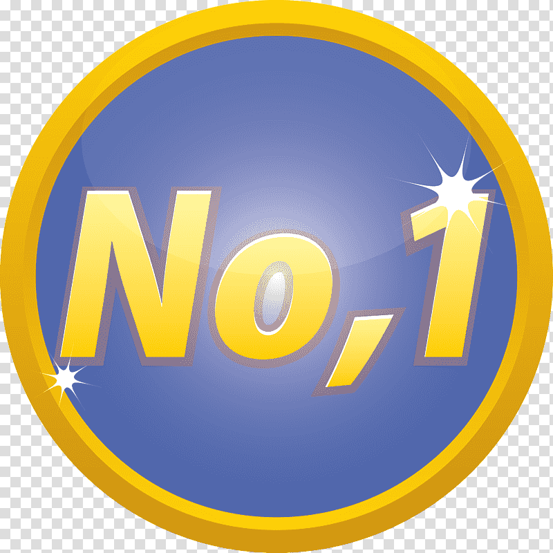 Award Badge Gold Badge No 1 Badge, Logo, Symbol, Sign, Yellow, Meter transparent background PNG clipart