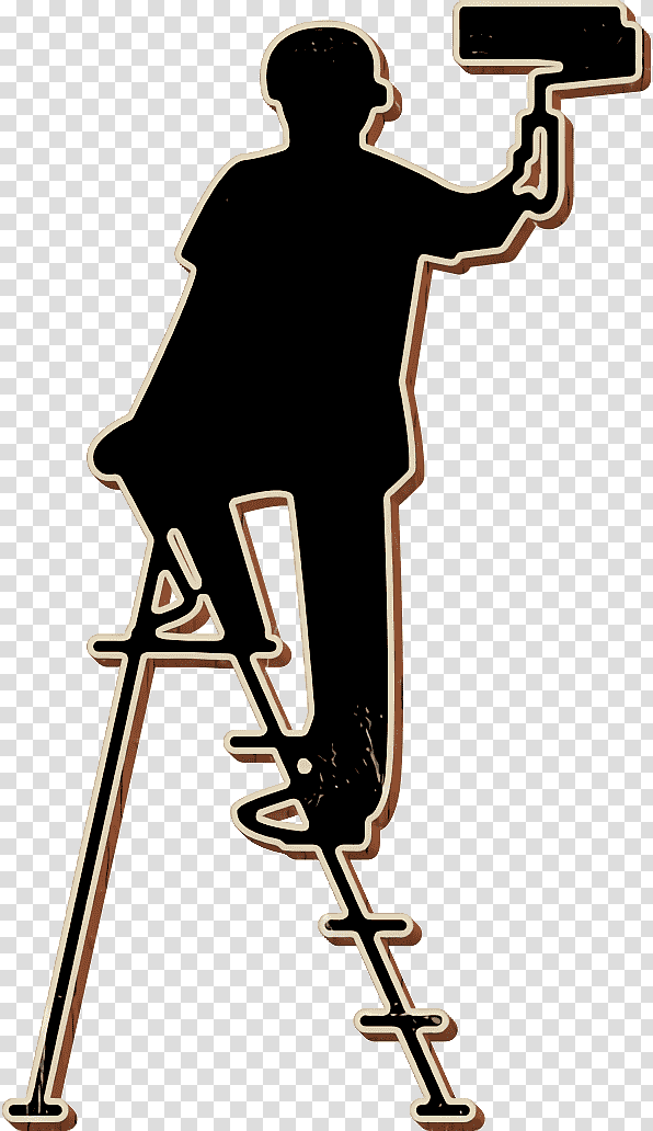 people icon Do It Yourself Filled icon Ladder icon, Painting, Silhouette, Sports Equipment, Cartoon, Machine Shop, Nassau transparent background PNG clipart