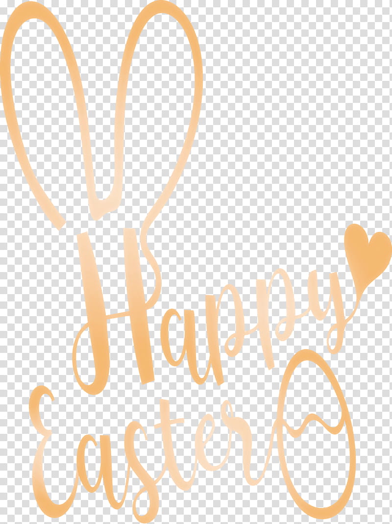 Happy easter with bunny ears, Text, Line, Love, Logo, Heart transparent background PNG clipart