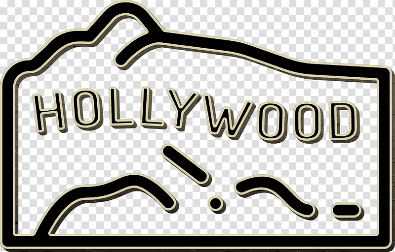 Hollywood icon Landmarks and Monuments icon, Logo, Meter, Line, Mathematics, Geometry transparent background PNG clipart