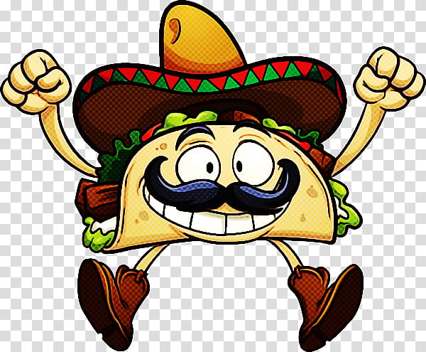 Cowboy hat, Spanish Language, Line Art, Taco, Drawing, Cartoon, Mexican Cuisine transparent background PNG clipart