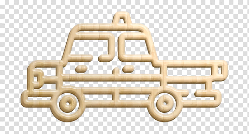 City icon Taxi icon, Vehicle, Metal transparent background PNG clipart