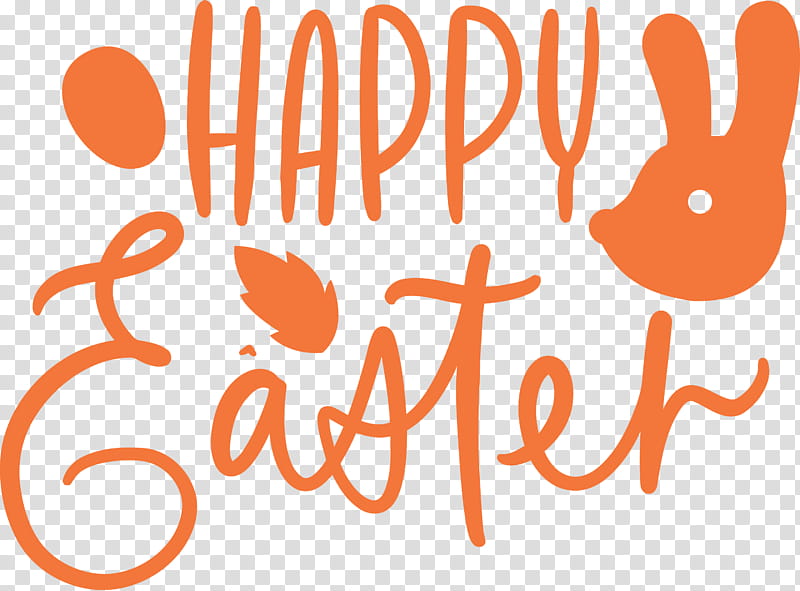 Easter Day Easter Sunday Happy Easter, Text, Orange, Logo transparent background PNG clipart