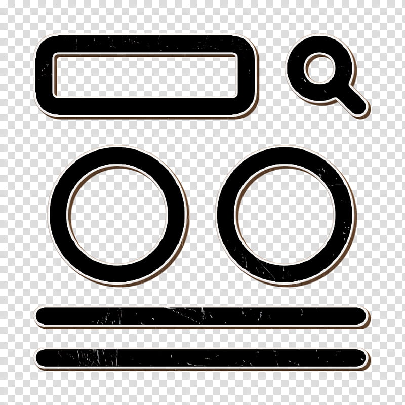 Wireframe icon Ui icon, Car, Meter, Number, Line transparent background PNG clipart