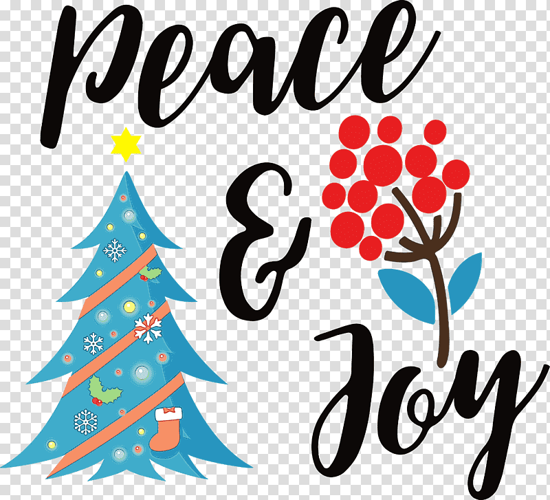 Chinese New Year, Peace And Joy, Watercolor, Paint, Wet Ink, Christmas Day, Christmas Tree transparent background PNG clipart
